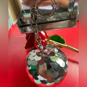 Michael Kors Keychain,Michael Kors Silver Key Holder